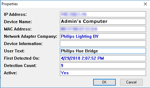 Represent a network's Connected client Device