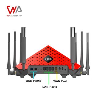 DLink DRI895 WiFi Router-Back view