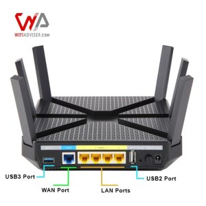 tplink A20 wifi router--Back View